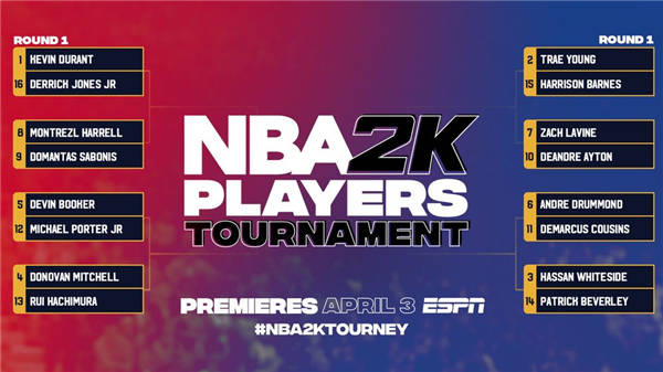 NBA 球员捉对厮杀！ESPN 和 ESPN2 频道将转播「《NBA 2K》球员锦标赛」